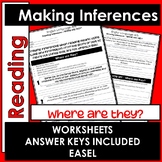 Reading - Making Inferences - NO PREP Worksheets