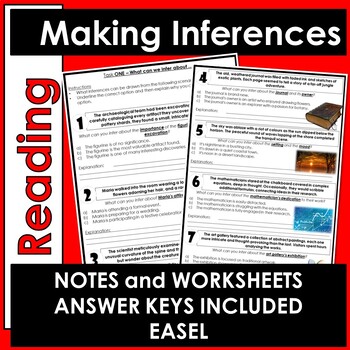 Preview of Reading - Making Inferences - Worksheets