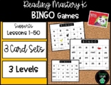 BINGO Game Boards Compatible with Reading Mastery K, Lessons 1-50