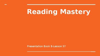 Preview of Reading Mastery Presentation Book B Slides