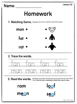 reading mastery transformations homework