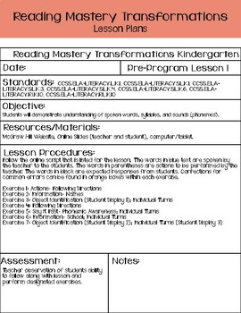 reading mastery transformations homework
