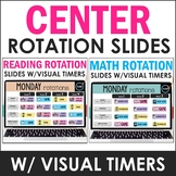 Center Rotation Slides - Reading & Math Digital Chart with