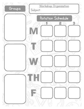 Preview of Reading/Math Workshop and Student Data Binder Organization Forms