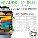 March is Reading Month Calendar & Reading Logs