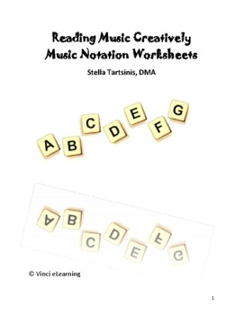 Preview of Reading Music Creatively Worksheets
