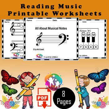 Reading Music for Kids by work for children | TPT
