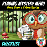 Reading Mystery Menu Checklist & Guide - Once Upon a Crime Series