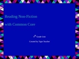 Reading Non-Fiction with Common Core - 4th Grade Power Point