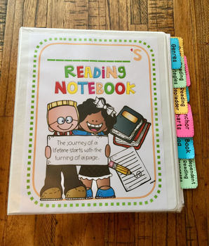 Preview of Reading Notebook for Student Responses Throughout the Year