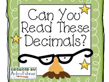 Preview of Reading Numbers with Decimals