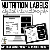 Reading Nutrition Labels Digital Activity