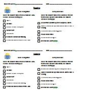 Preview of Reading Observation Checklist