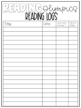 Reading Olympics FREEBIE by CreatedbyMarloJ | Teachers Pay Teachers