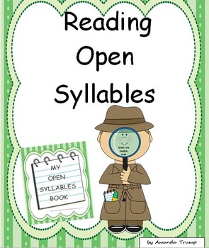 Preview of Reading Open [Vowel] Syllables - Unit 5