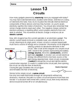 Preview of Reading Passage 13: Circuits PDF