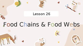 Preview of Reading Passage 26: Food Chains and Food Webs PPT