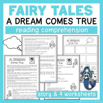 Preview of Reading Passage & Comprehension Worksheets - Fairy Tales for Year 2 & 3 - Set 1