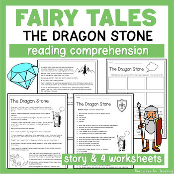 Preview of Reading Passage & Comprehension Worksheets - Fairy Tales for Year 2 & 3 - Set 3
