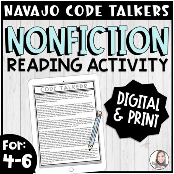 Preview of Navajo Code Talkers Reading Comprehension Activity