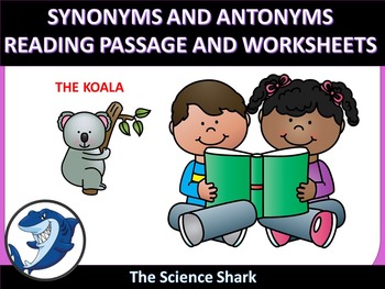 Preview of SYNONYMS AND ANTONYMS - The Koala - ELA L.4.5C