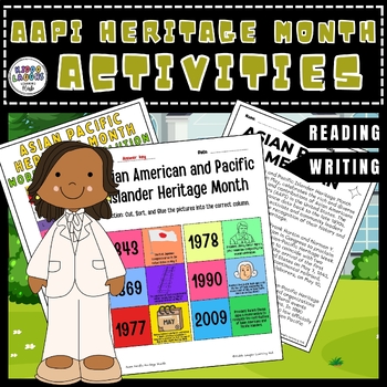 Preview of Reading Passage and Writing Prompts for Asian Pacific American Heritage Month