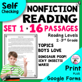 Reading Comprehension Passages and Questions - Nonfiction - 2nd and 3rd Grade