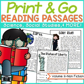 Preview of Reading Comprehension Passages | Guided Reading