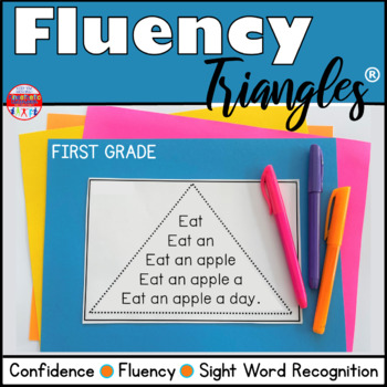 Preview of Reading Passages | Fluency Triangles® for First Grade Sight Word Practice