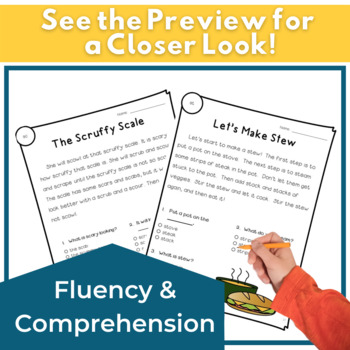 free for worksheets 1 grade blends Blends for Comprehension and Fluency by Passages Reading S