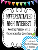 Reading Passages- High Interest Non Fiction Differentiated