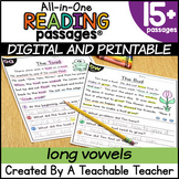 Long Vowels All-in-One Reading Passages | Distance Learning