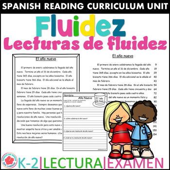 Preview of Reading Passages Running Record and worksheets Lecturas de Fluidez invierno