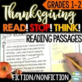 Reading Passages Thanksgiving 1st 2nd Grade  ~  Comprehens
