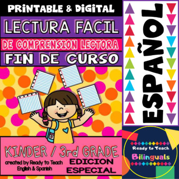 Preview of Reading Passages in Spanish - End of Year - Fin de Curso