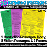 Reading Passages with Comprehension Questions: Set 2 BUNDL