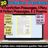 Reading Passages with Comprehension Questions: Google Form