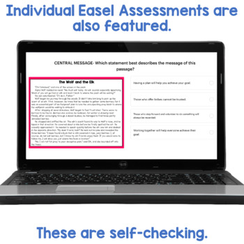 reading passages with multiple choice comprehension questions by deb hanson