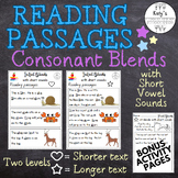 Reading Passages with beginning and ending consonant blend