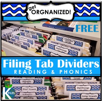 Preview of Reading & Phonics Filing Dividers