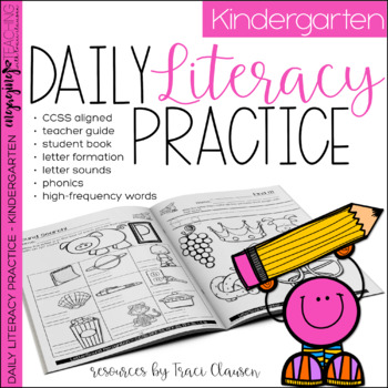 Preview of Kindergarten Phonics & Sight Words Practice - Daily Literacy