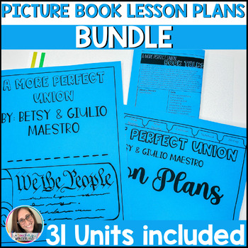 Preview of Year Long Reading Lesson Plans using Picture Books - Strategy Based Books