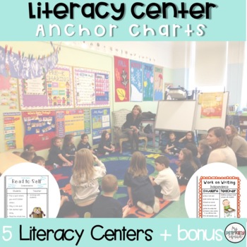Preview of Anchor Charts | Literacy Centers | Daily 5 | Posters | Printable | 2 Styles