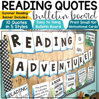 Preview of Reading Bulletin Board Ideas End of the Year Summer Reading Challenge Log Poster