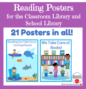 Preview of Reading Posters for the Classroom Library and School Library
