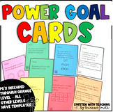 Reading Power Goal Cards aligned with IRLA {Editable}