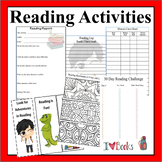 Reading Activities, Reading Logs, Reading Bookmarks, Readi