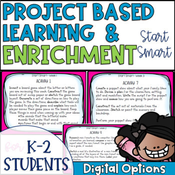 Preview of Reading Project-based Learning and Enrichment Start Smart Print and Digital