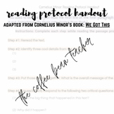 Reading Protocol Handout: adapted from Cornelius Minor