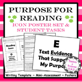 Purpose for Reading - Posters and Task - Use Text Evidence